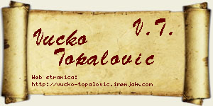 Vučko Topalović vizit kartica
